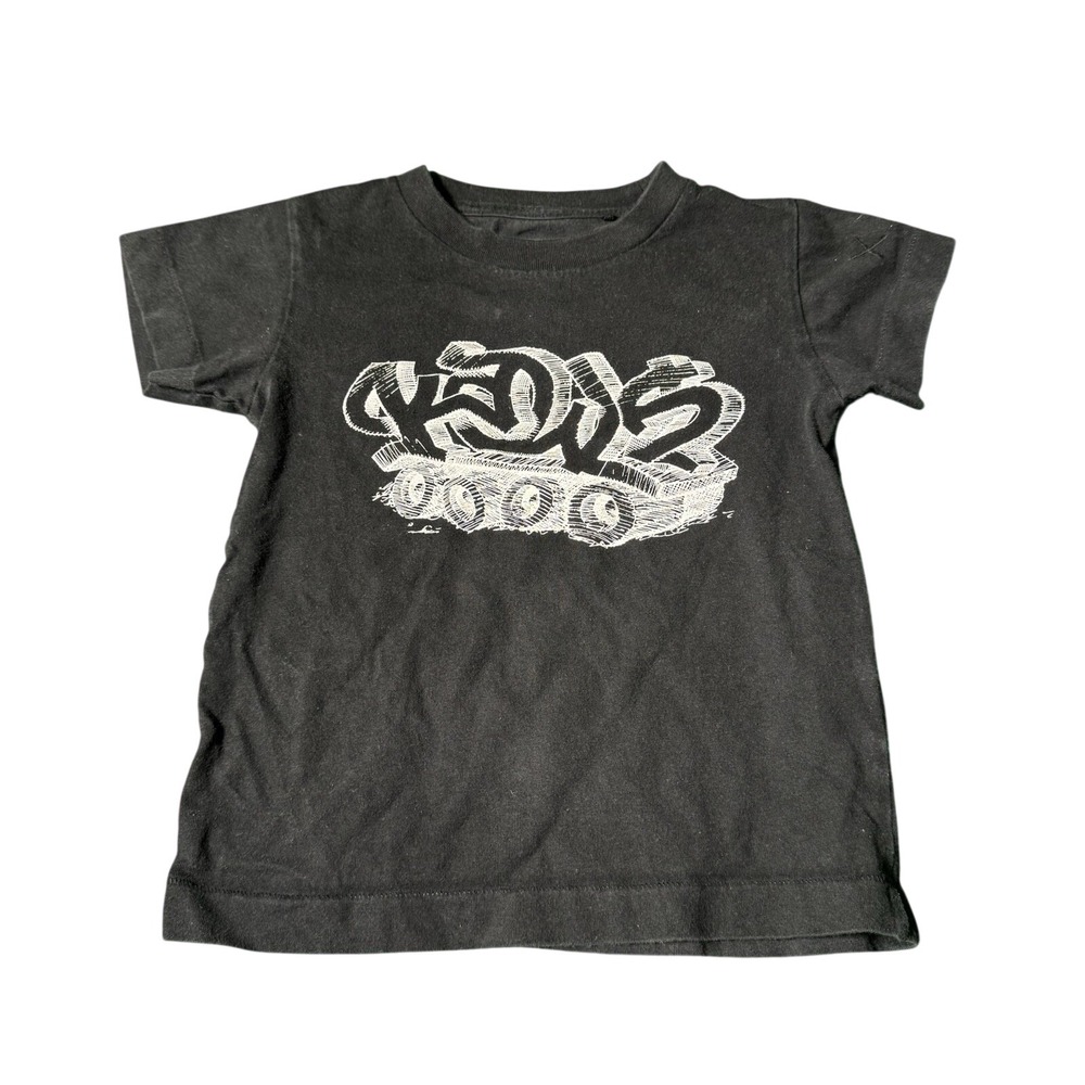 Uniqlo x KAWS Sesame Street Graphic T-Shirt Black Kids Toddler Size 3 Rare UT